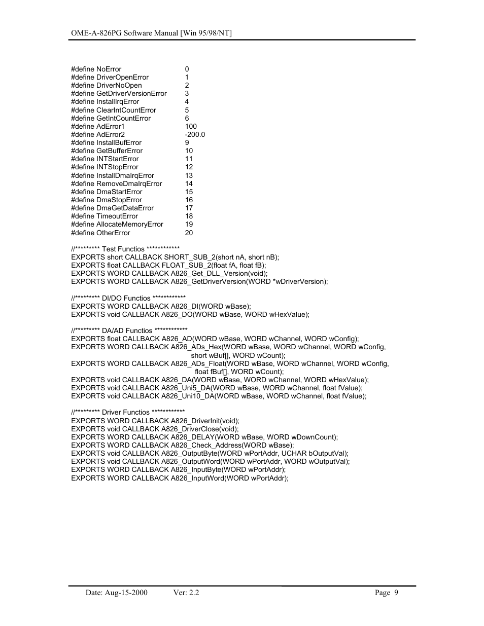 Omega Engineering OME-A826PG User Manual | Page 11 / 60