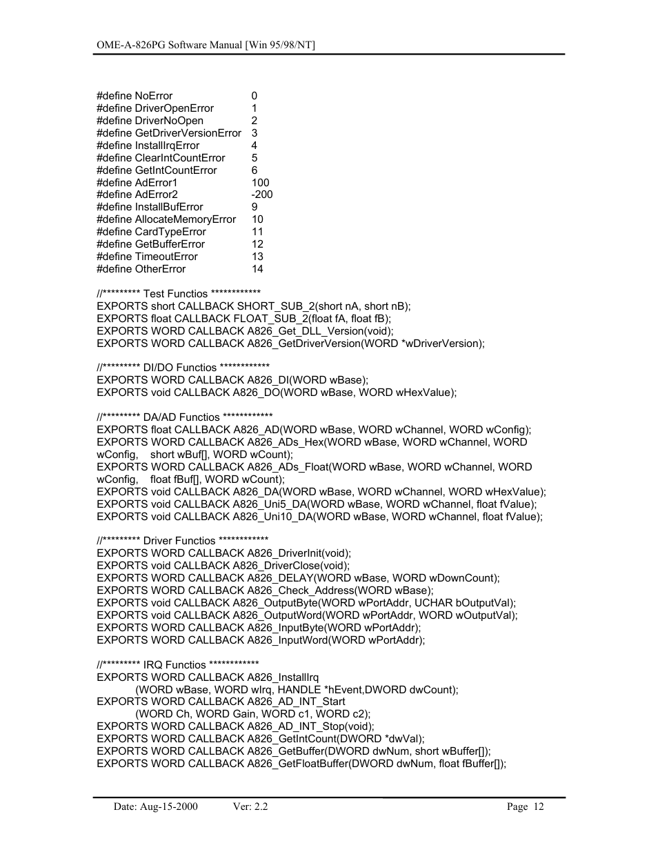 Omega Engineering OME-A826PG User Manual | Page 14 / 60