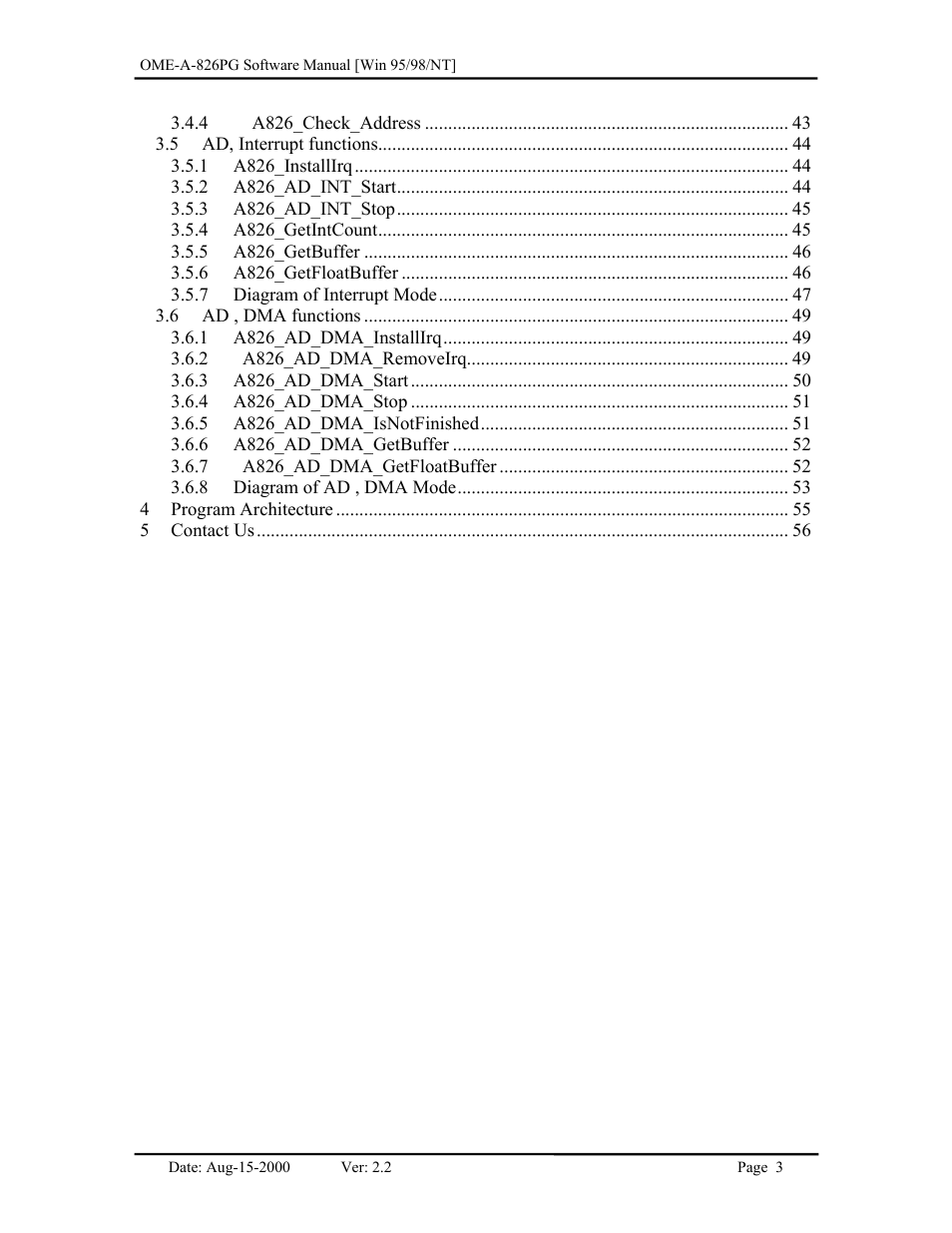 Omega Engineering OME-A826PG User Manual | Page 5 / 60