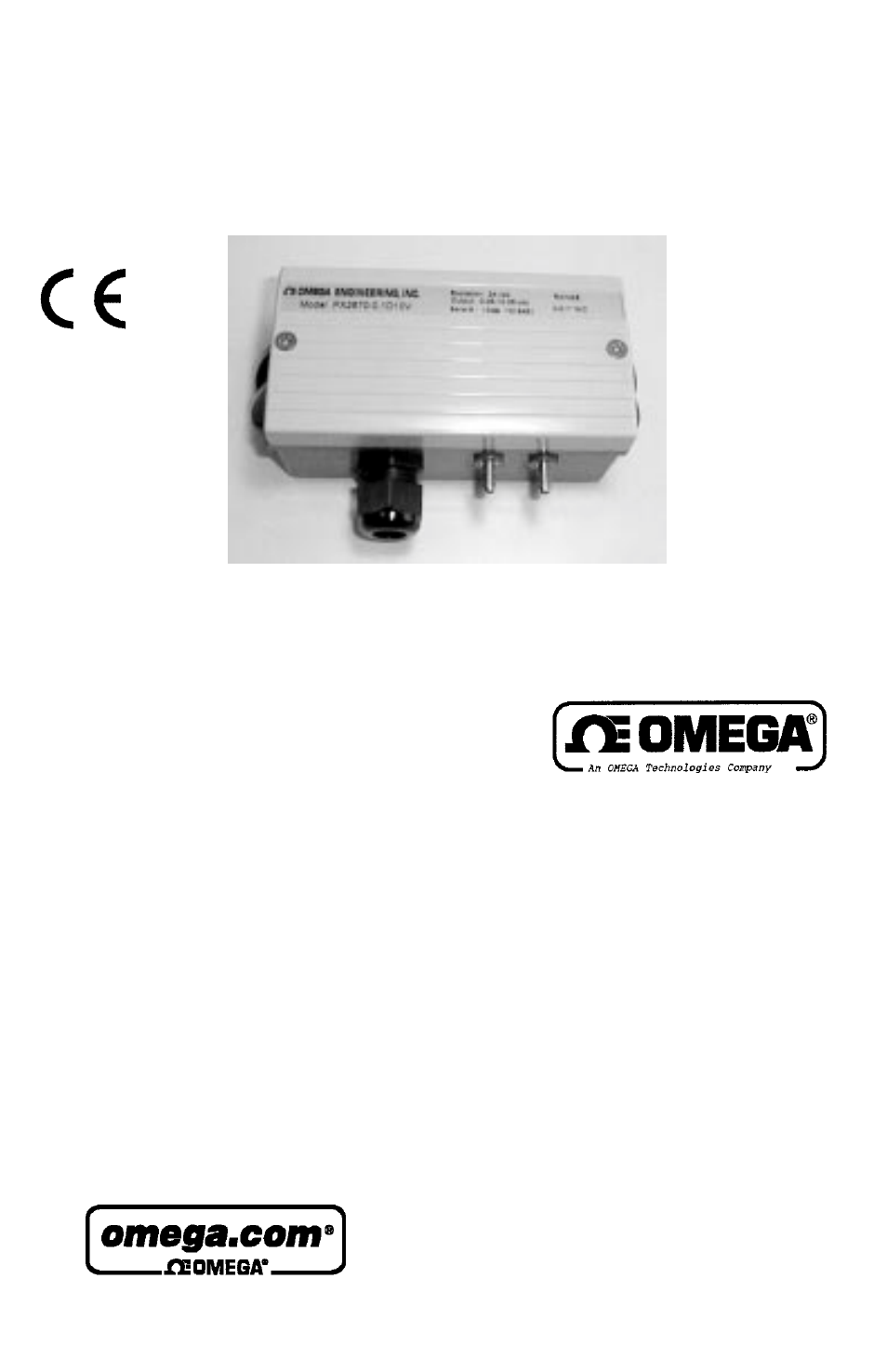 Omega Engineering PX2670 User Manual | 7 pages