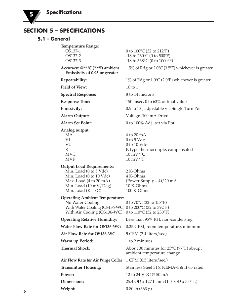 Omega OS137 User Manual | Page 14 / 20