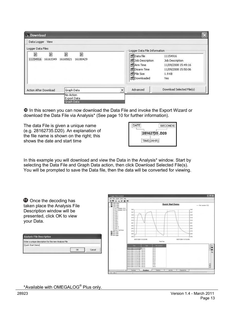 Omega Engineering OM-SQ2040 Series User Manual | Page 13 / 28