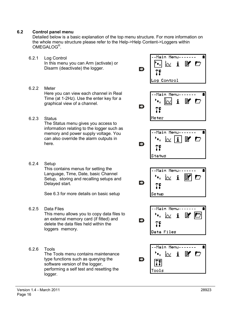 Omega Engineering OM-SQ2040 Series User Manual | Page 16 / 28