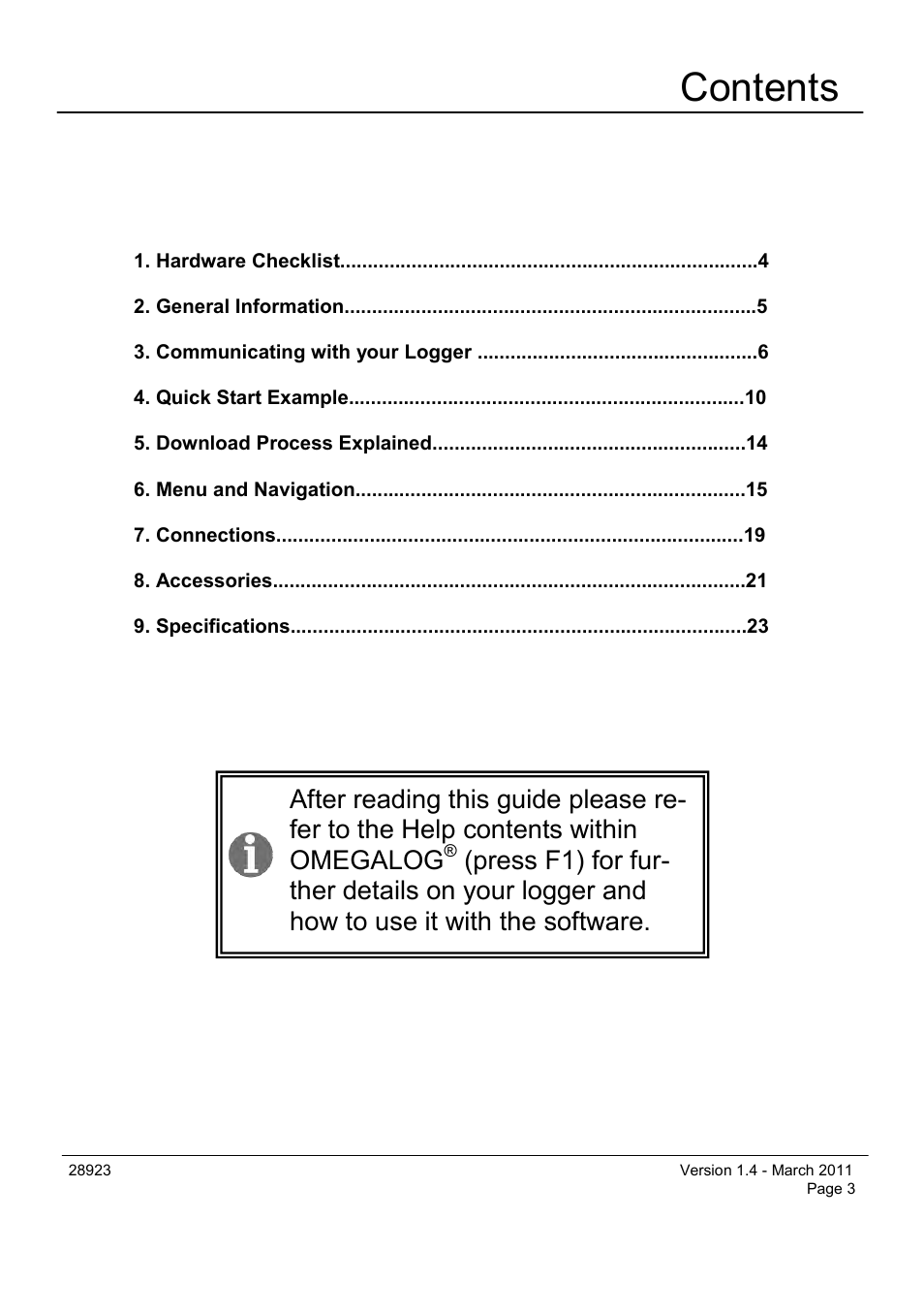 Omega Engineering OM-SQ2040 Series User Manual | Page 3 / 28