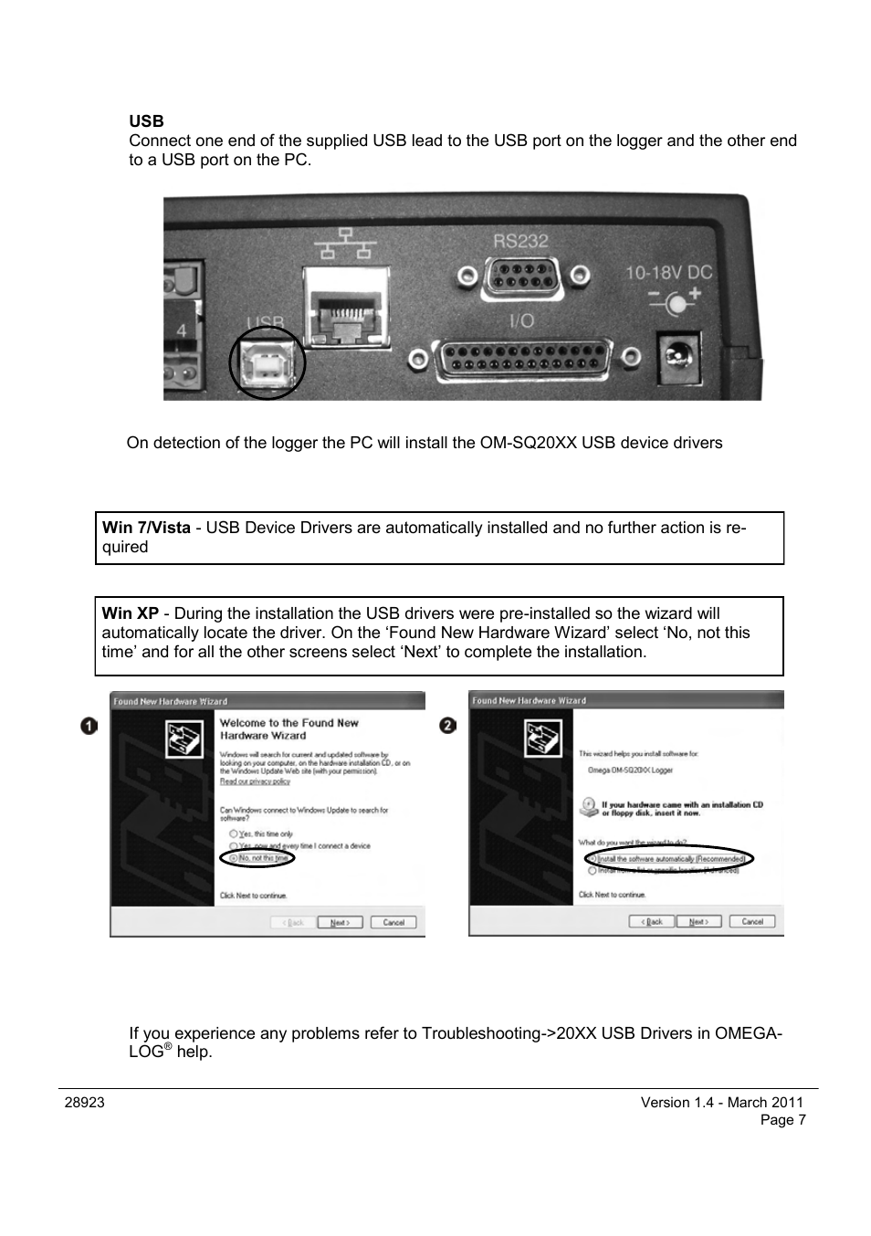 Omega Engineering OM-SQ2040 Series User Manual | Page 7 / 28