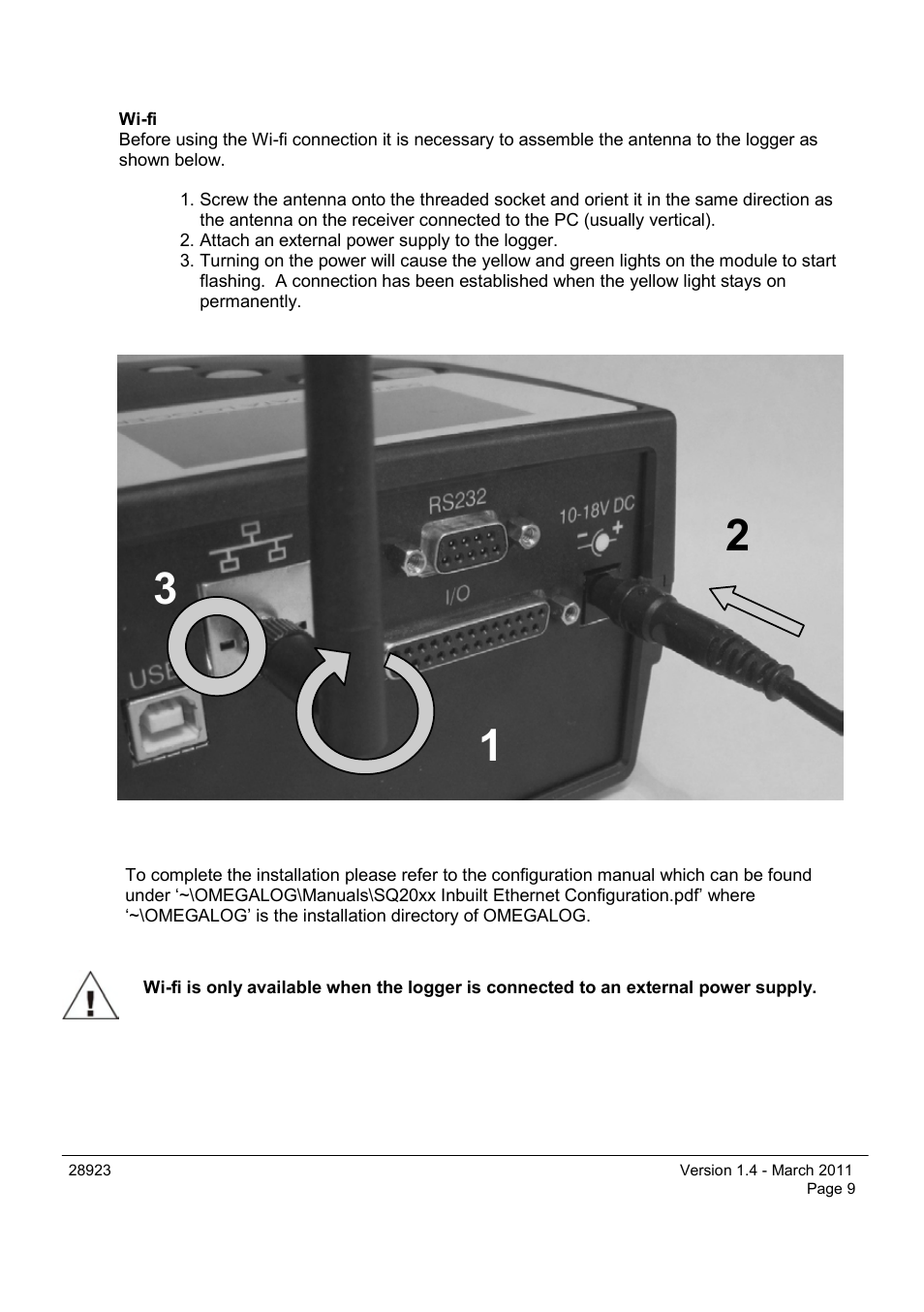 Omega Engineering OM-SQ2040 Series User Manual | Page 9 / 28