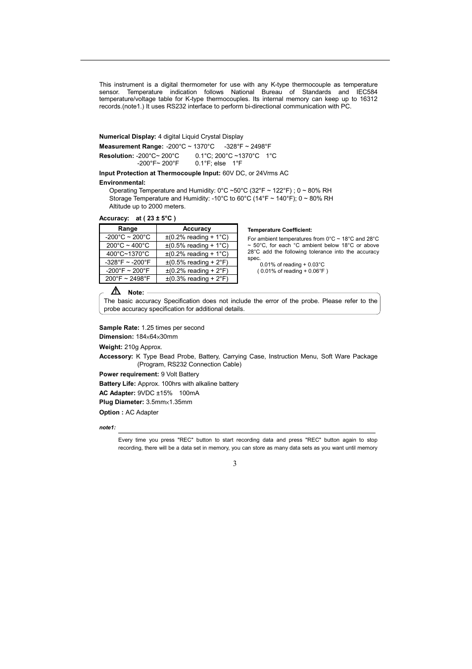Omega Engineering HH306 User Manual | Page 4 / 13