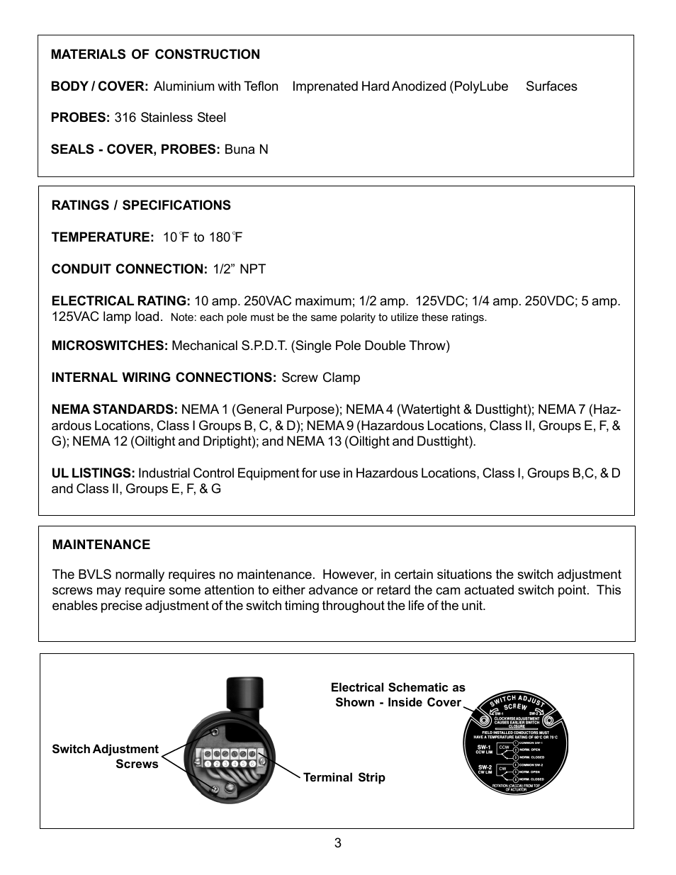 Omega Engineering BVLS Series User Manual | Page 3 / 6