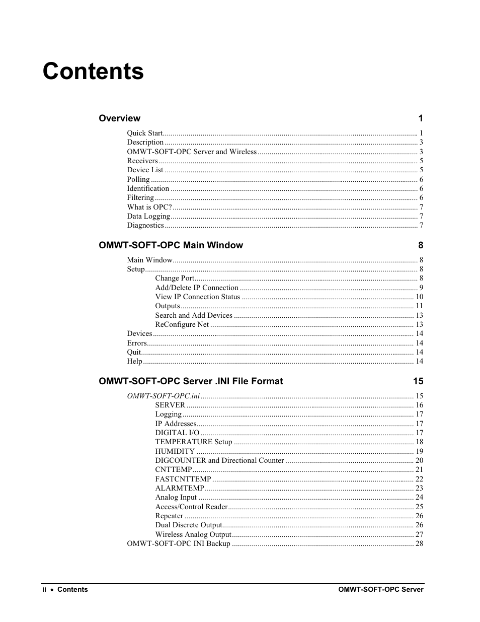Omega Engineering M-4066 User Manual | Page 3 / 63