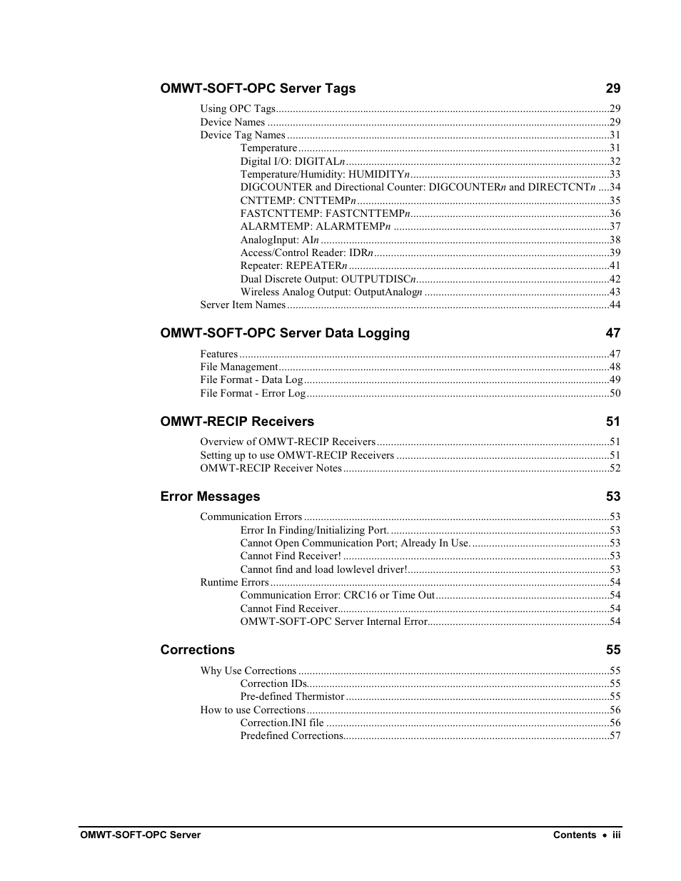 Omega Engineering M-4066 User Manual | Page 4 / 63