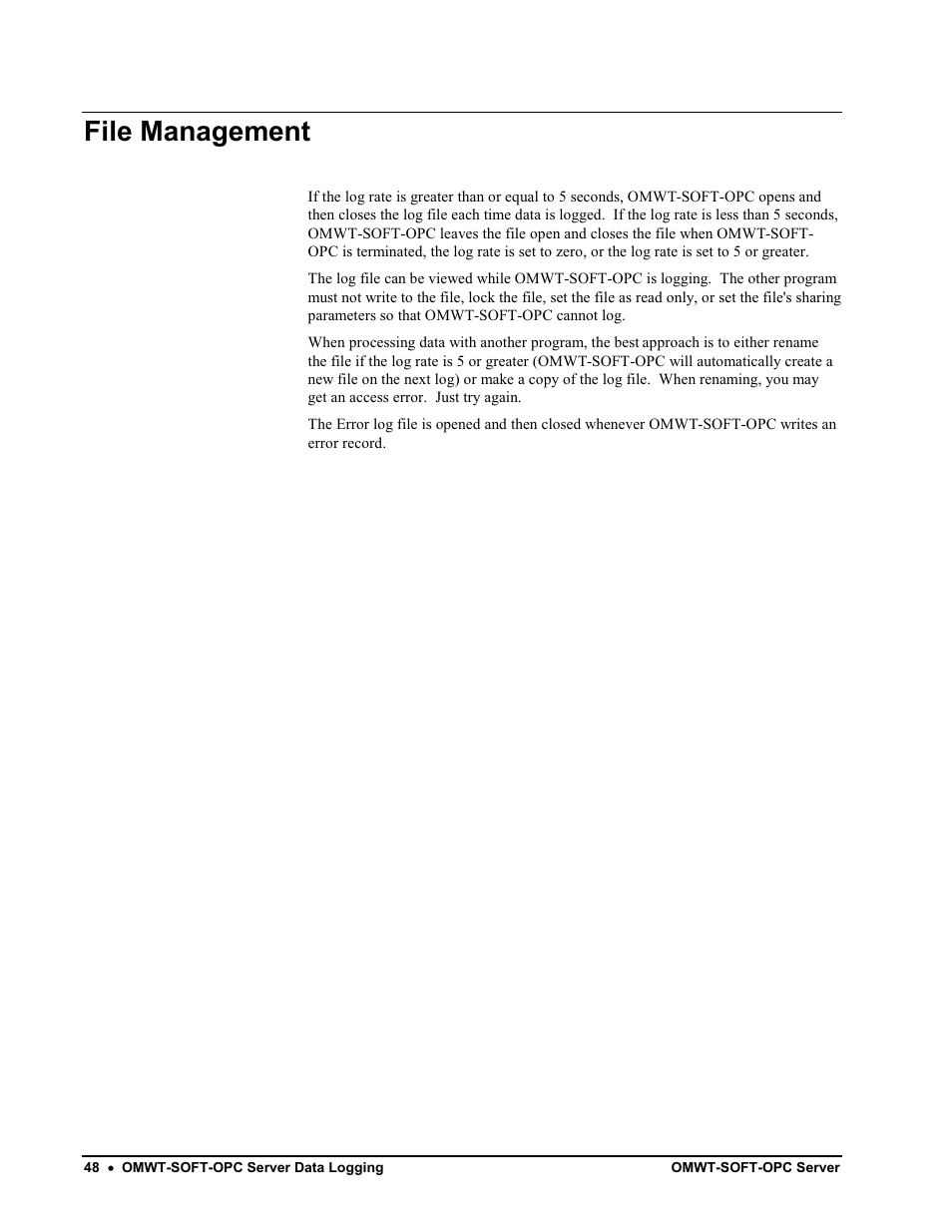 File management | Omega Engineering M-4066 User Manual | Page 52 / 63