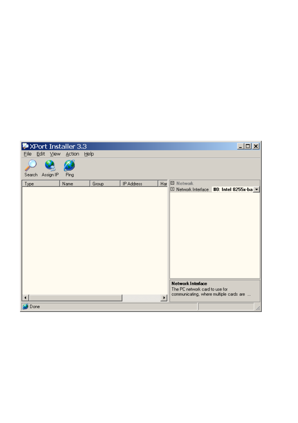 Configuring the device, Connecting the netport device, Running the installer application | Omega Engineering RS232 User Manual | Page 6 / 16