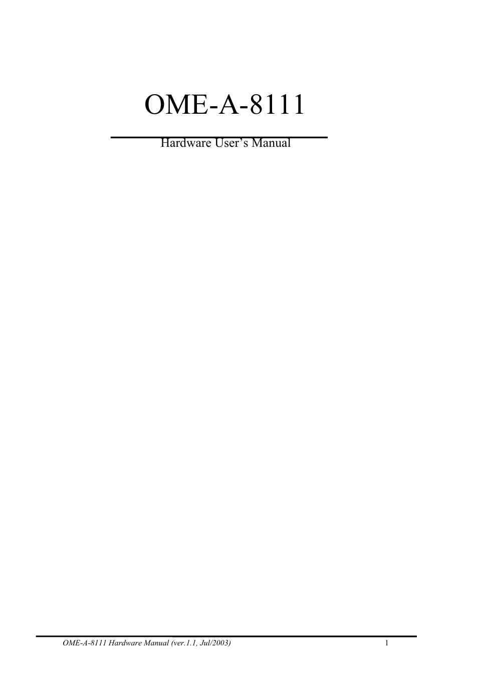 Ome-a-8111 | Omega Engineering OME-A8111 User Manual | Page 3 / 34