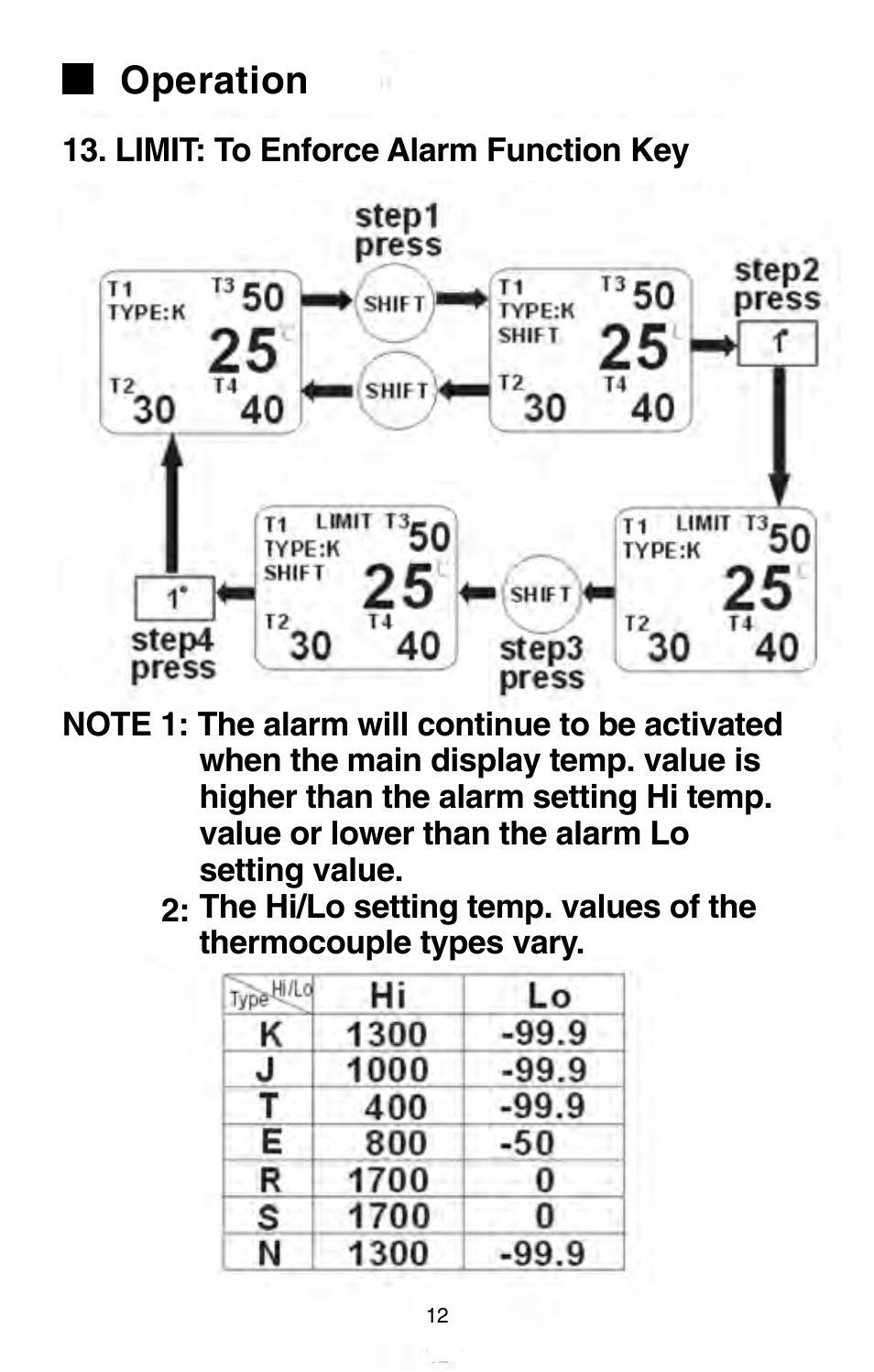 Operation | Omega Engineering HH147 User Manual | Page 15 / 40
