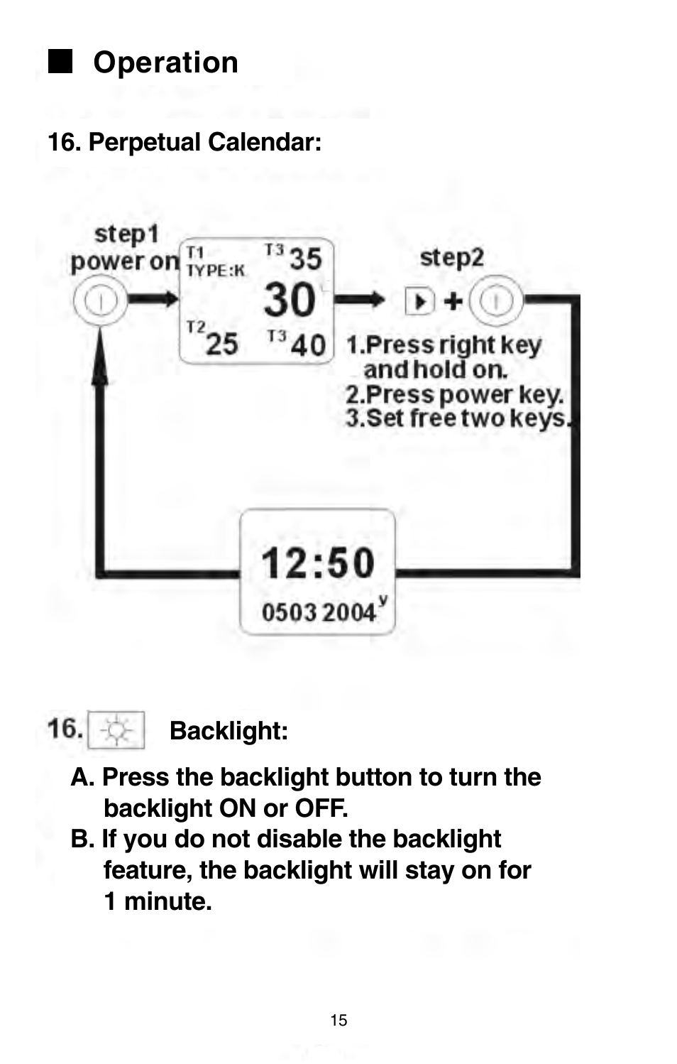 Operation | Omega Engineering HH147 User Manual | Page 18 / 40