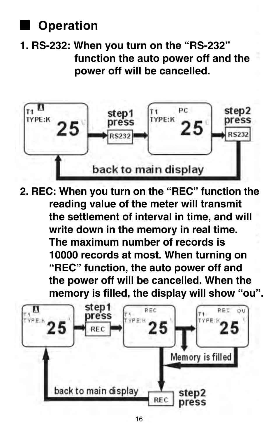 Operation | Omega Engineering HH147 User Manual | Page 19 / 40