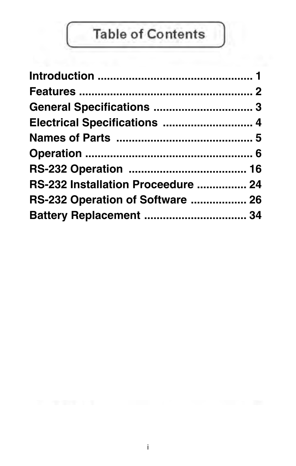 Omega Engineering HH147 User Manual | Page 3 / 40