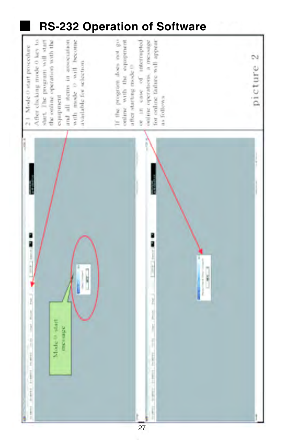 Rs-232 operation of software | Omega Engineering HH147 User Manual | Page 30 / 40