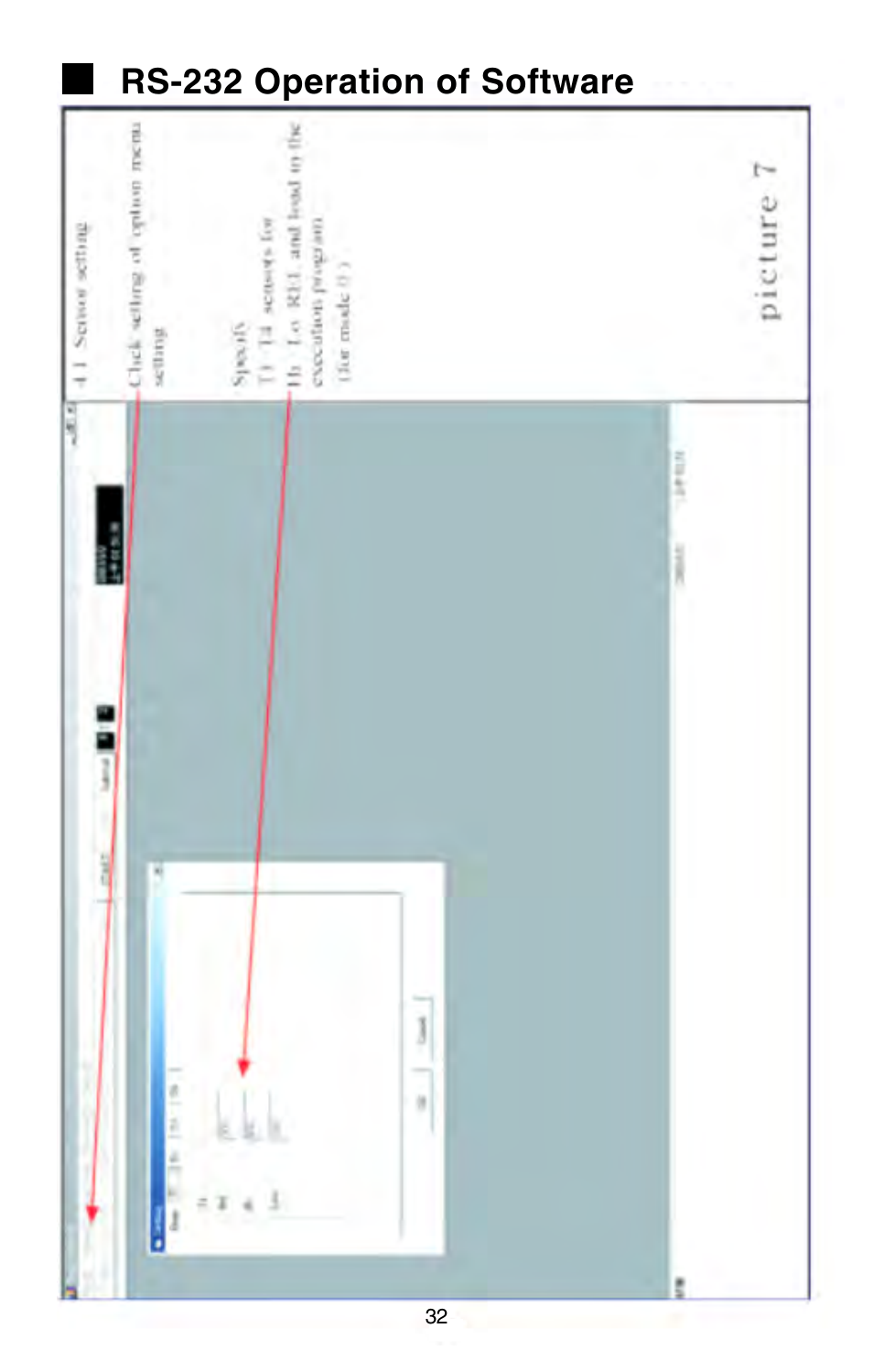 Rs-232 operation of software | Omega Engineering HH147 User Manual | Page 35 / 40