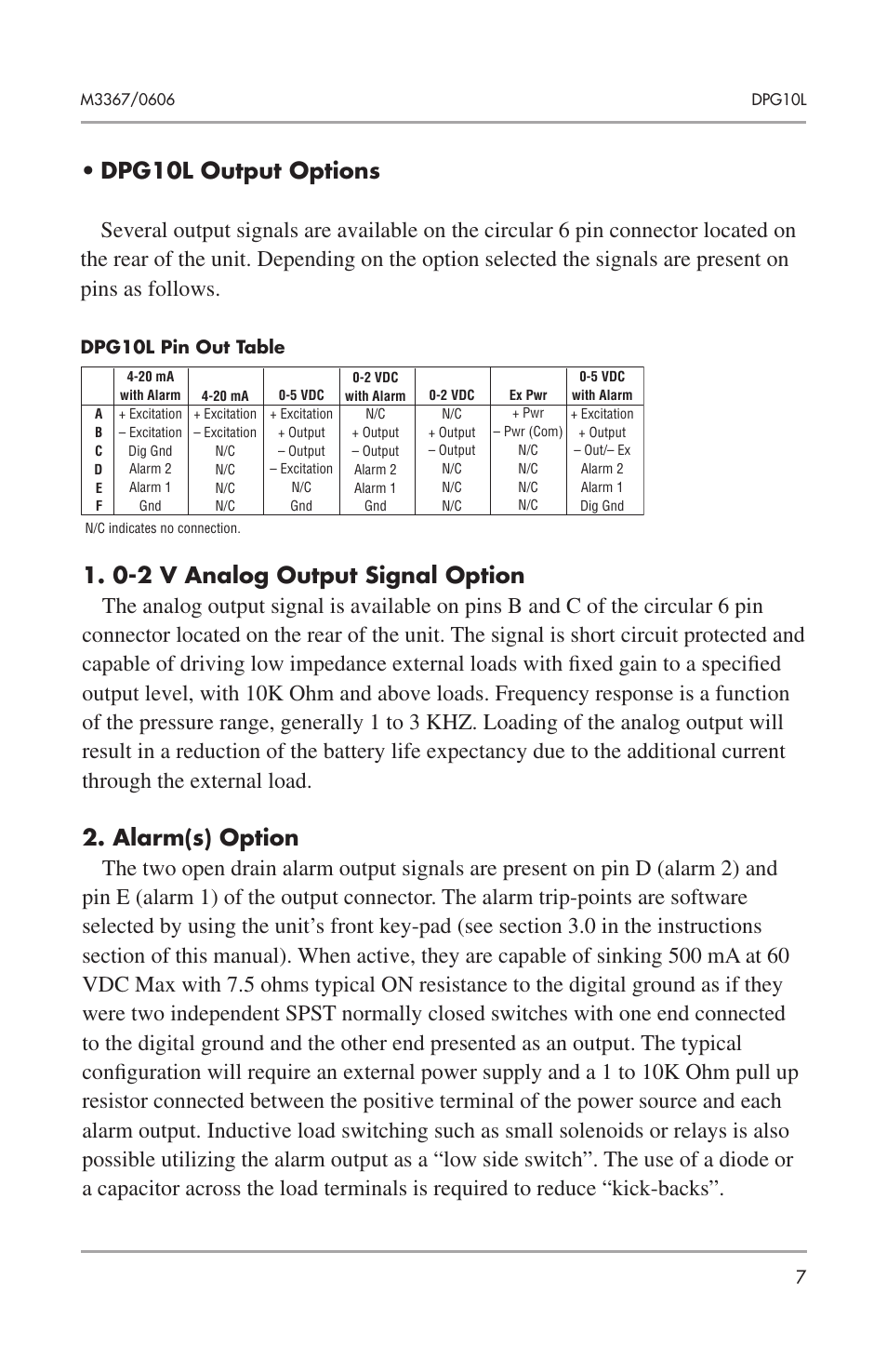 Omega Engineering DPG10L User Manual | Page 9 / 12