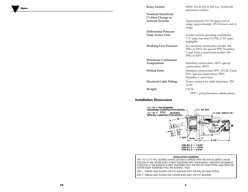 Omega Engineering FSW-50 User Manual | Page 5 / 8