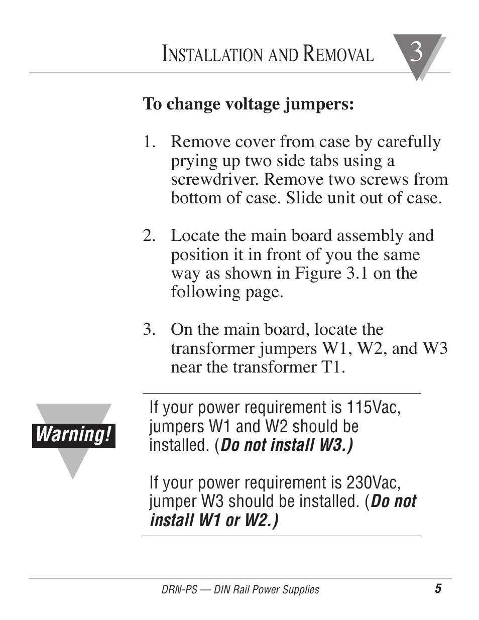 Omega Engineering DIN-RAIL DRN-PS-750 User Manual | Page 7 / 18