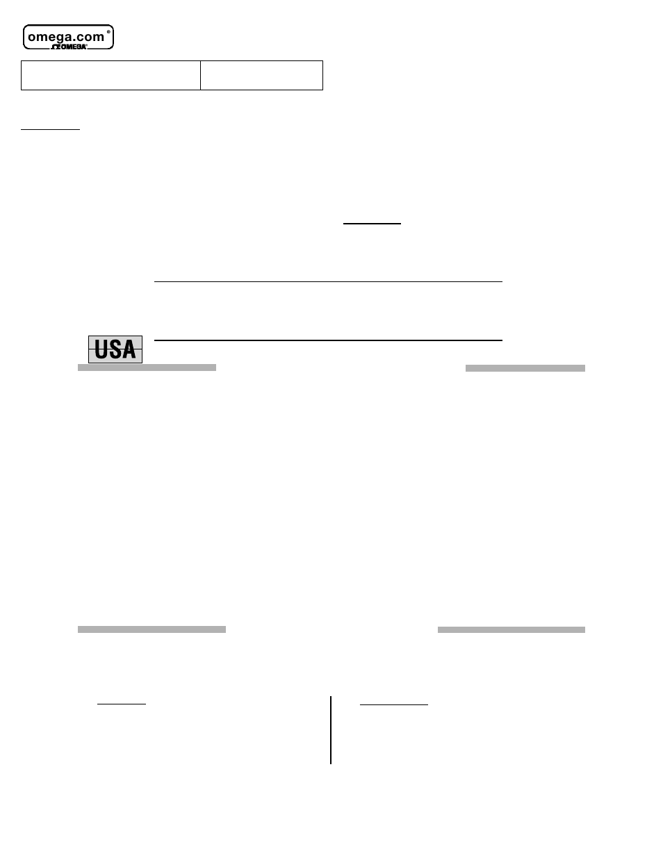 Warranty/disclaimer, Return requests / inquiries | Omega Engineering LVCN-302 User Manual | Page 7 / 7