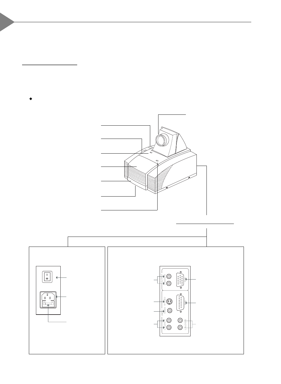 Installation, Product overview, Wmain unit | Optoma Optoma EP550 User Manual | Page 5 / 21