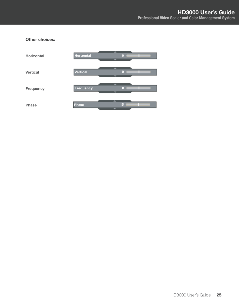 Hd3000 user’s guide | Optoma HD3000 User Manual | Page 25 / 62