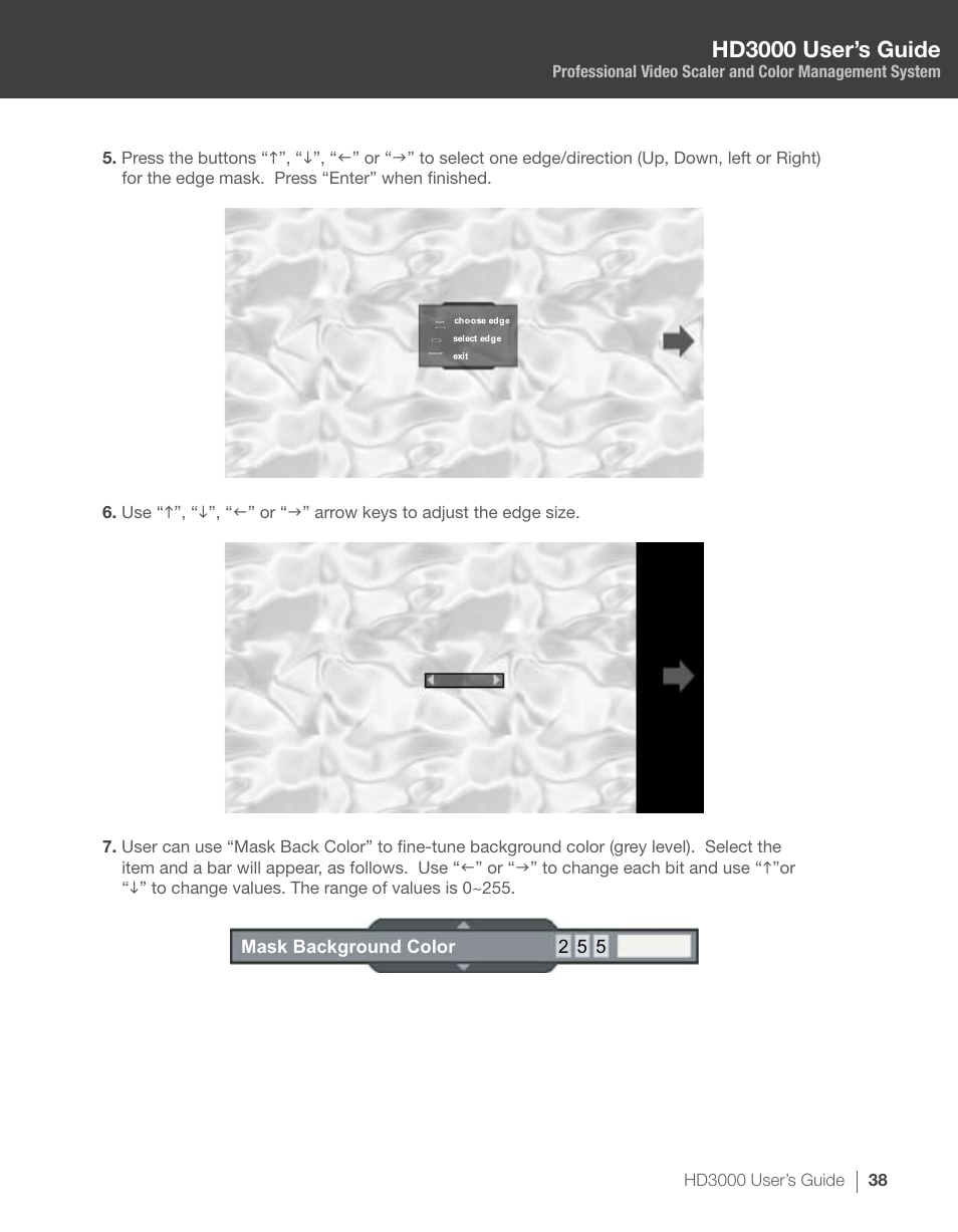 Hd3000 user’s guide | Optoma HD3000 User Manual | Page 38 / 62