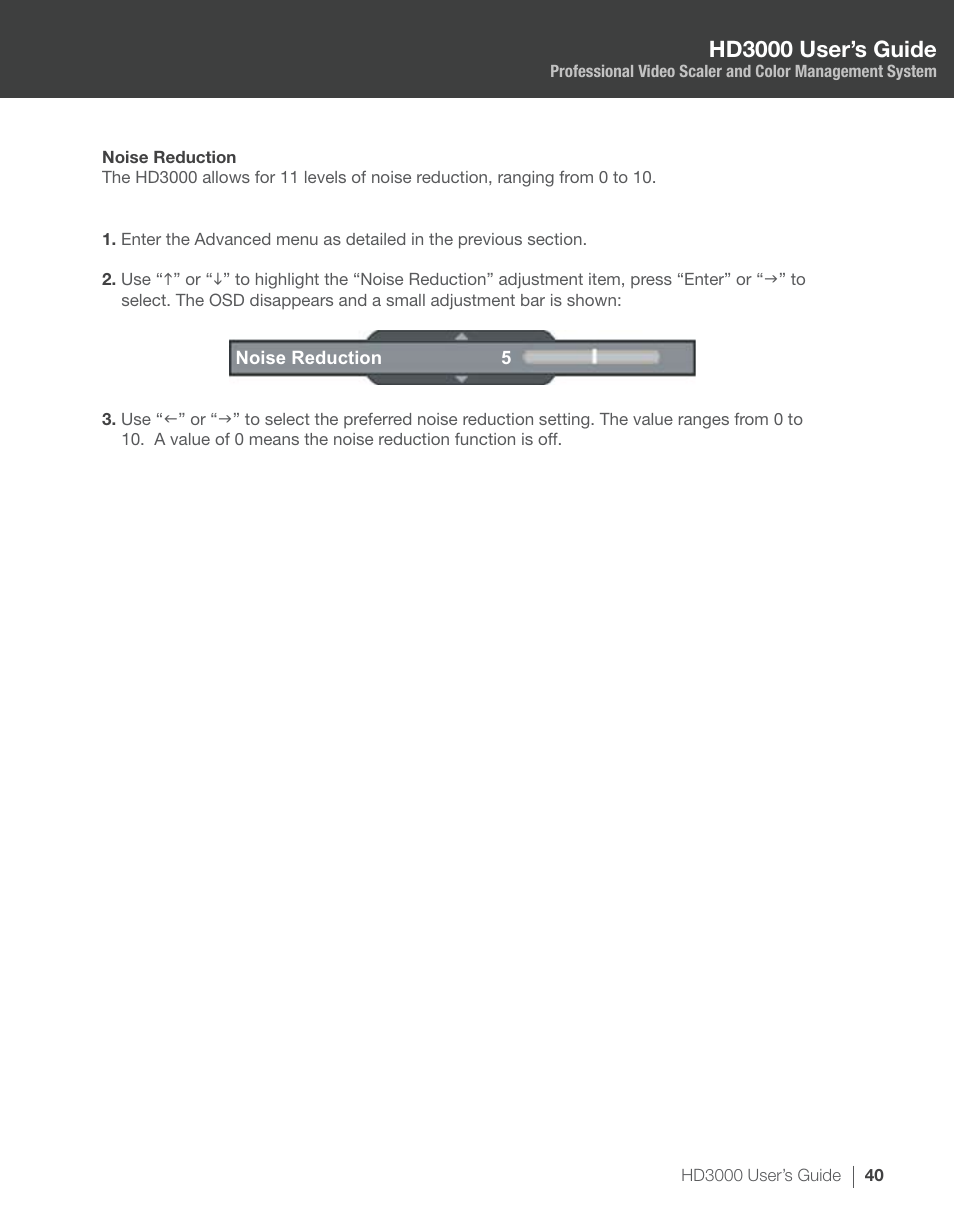 Hd3000 user’s guide | Optoma HD3000 User Manual | Page 40 / 62