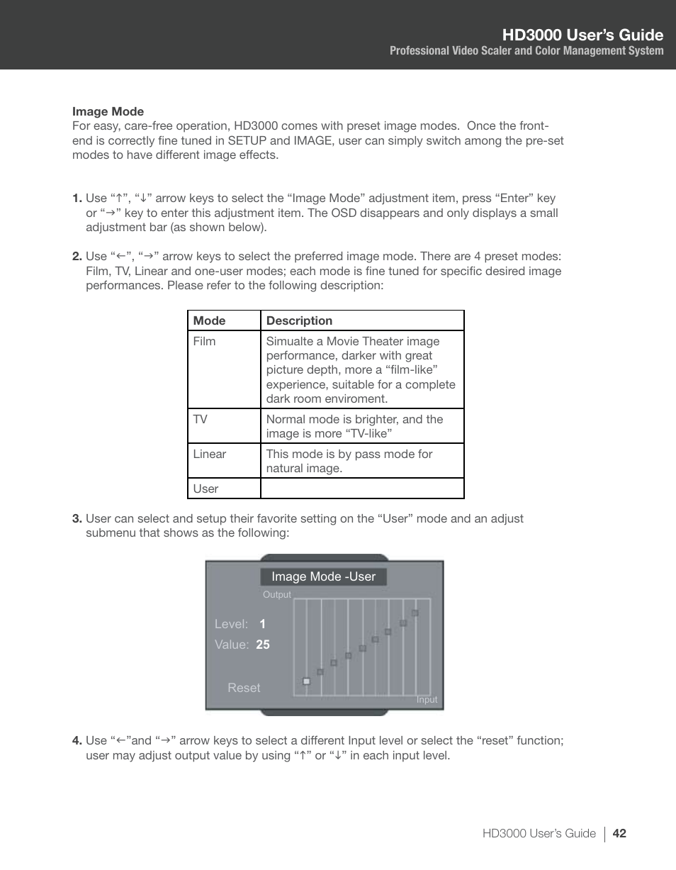 Hd3000 user’s guide | Optoma HD3000 User Manual | Page 42 / 62