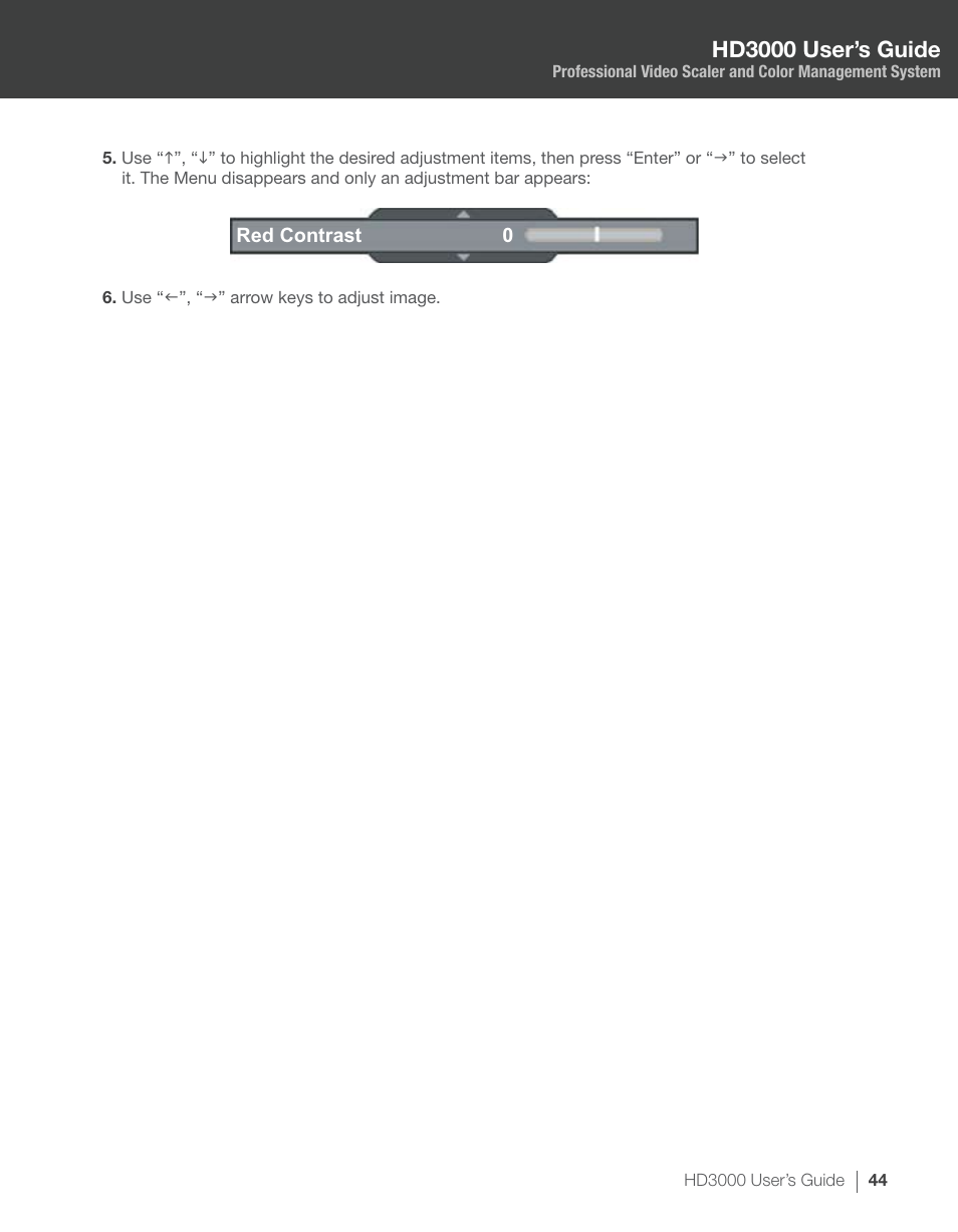 Hd3000 user’s guide | Optoma HD3000 User Manual | Page 44 / 62