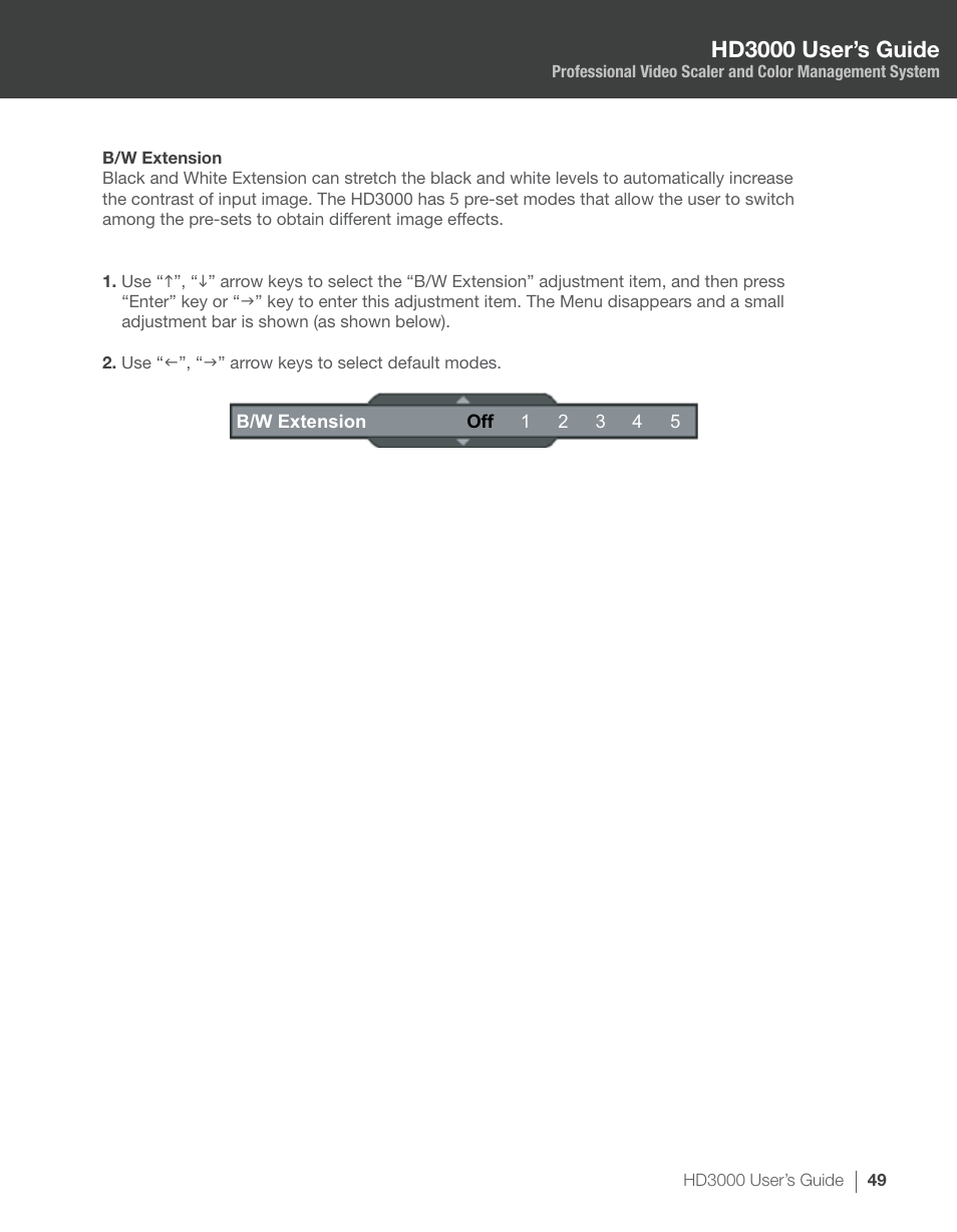 Hd3000 user’s guide | Optoma HD3000 User Manual | Page 49 / 62