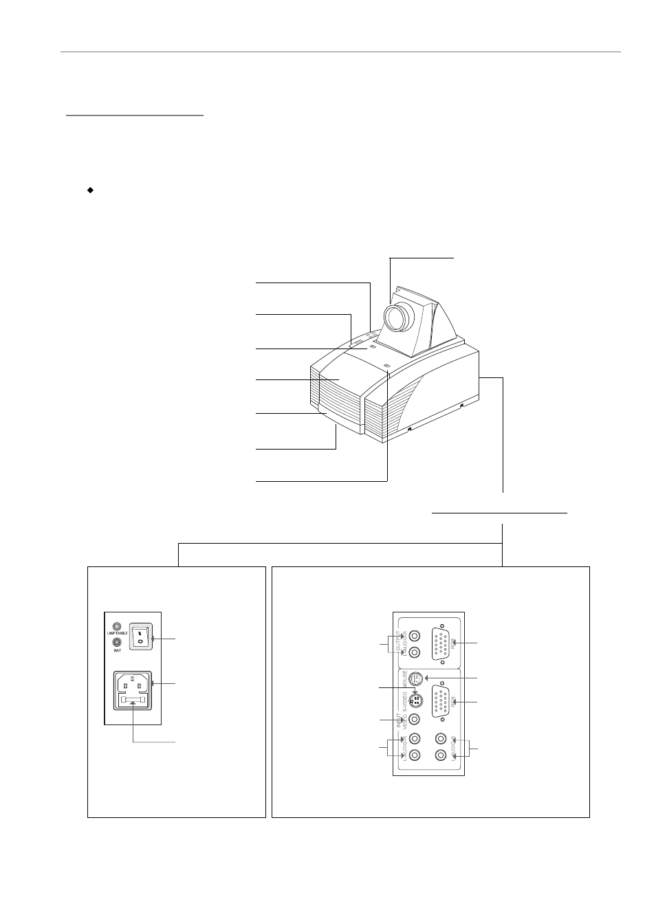 Installation, Product overview, Wmain unit | Optoma Optoma EP585 User Manual | Page 5 / 23