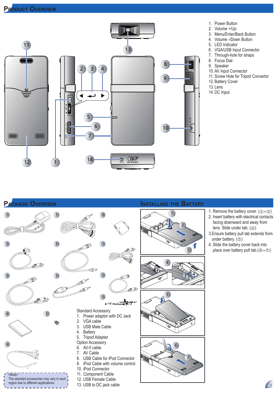 Optoma Optoma Pico PK102 User Manual | Page 3 / 7