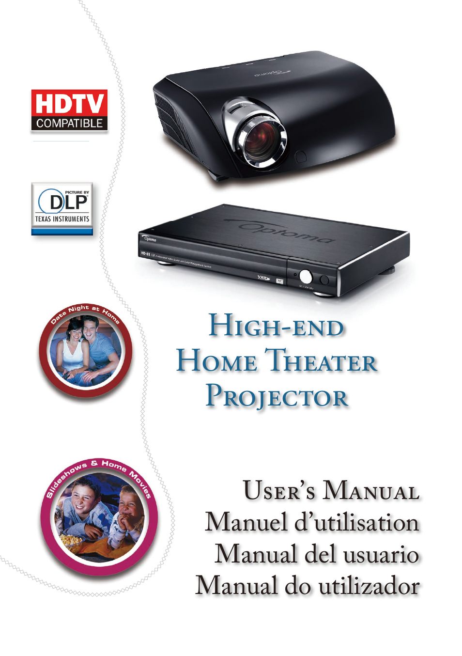 Optoma Home Theatre Projector User Manual | 68 pages