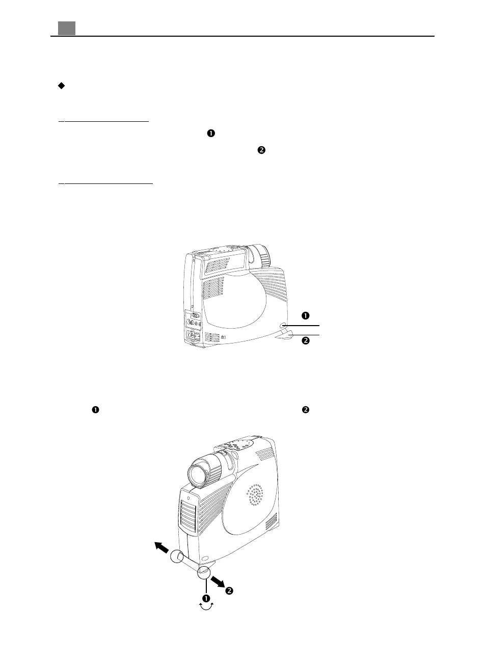 Adjusting the projected image | Optoma Optoma EP705H User Manual | Page 14 / 27