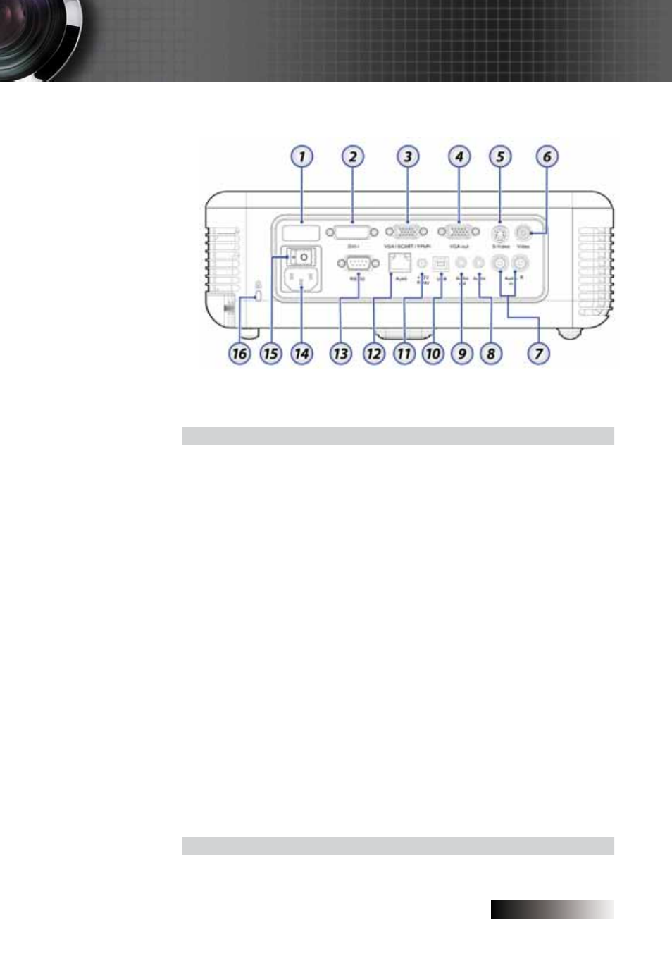 Introduction, Rear view | Optoma Optoma TXR774 User Manual | Page 11 / 68