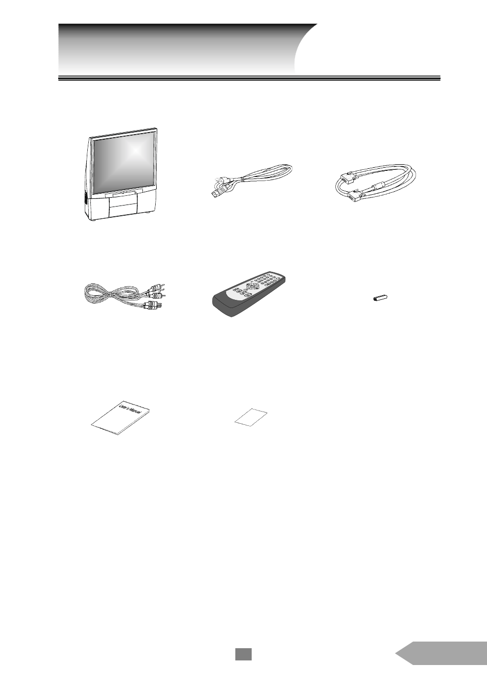 Accessories | Optoma EP652A User Manual | Page 25 / 25