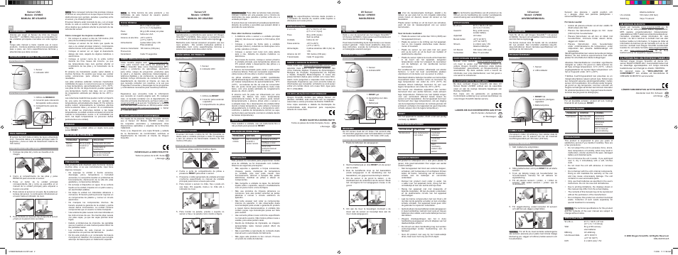 Oregon UV Sensor UVN800 User Manual | Page 2 / 2