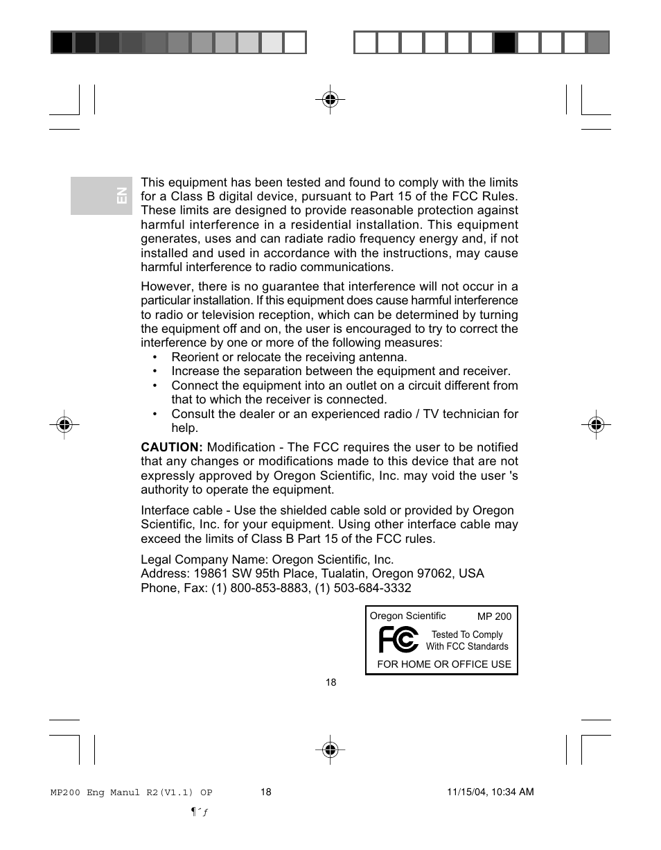 Oregon MP200 User Manual | Page 21 / 22