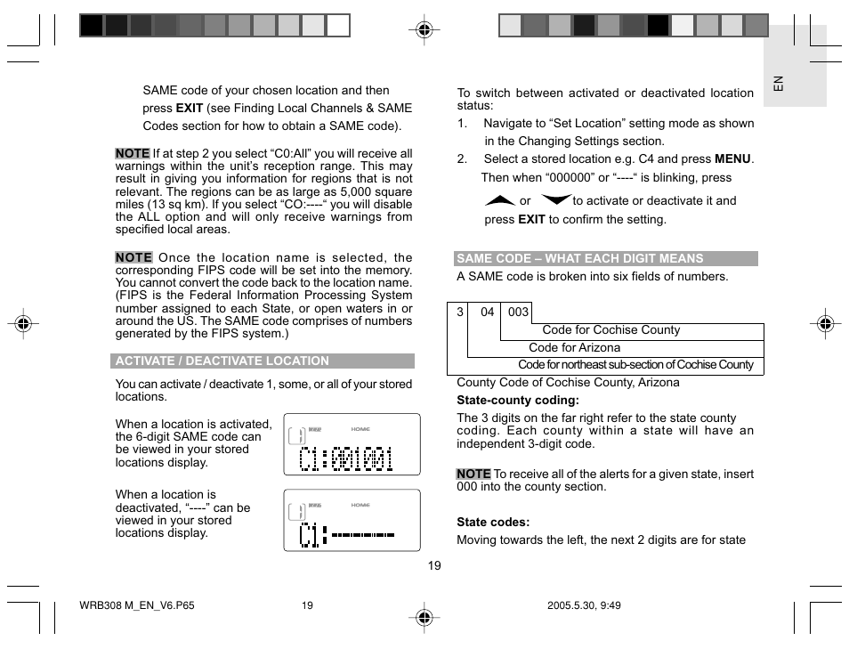 Oregon WRB308 User Manual | Page 19 / 31