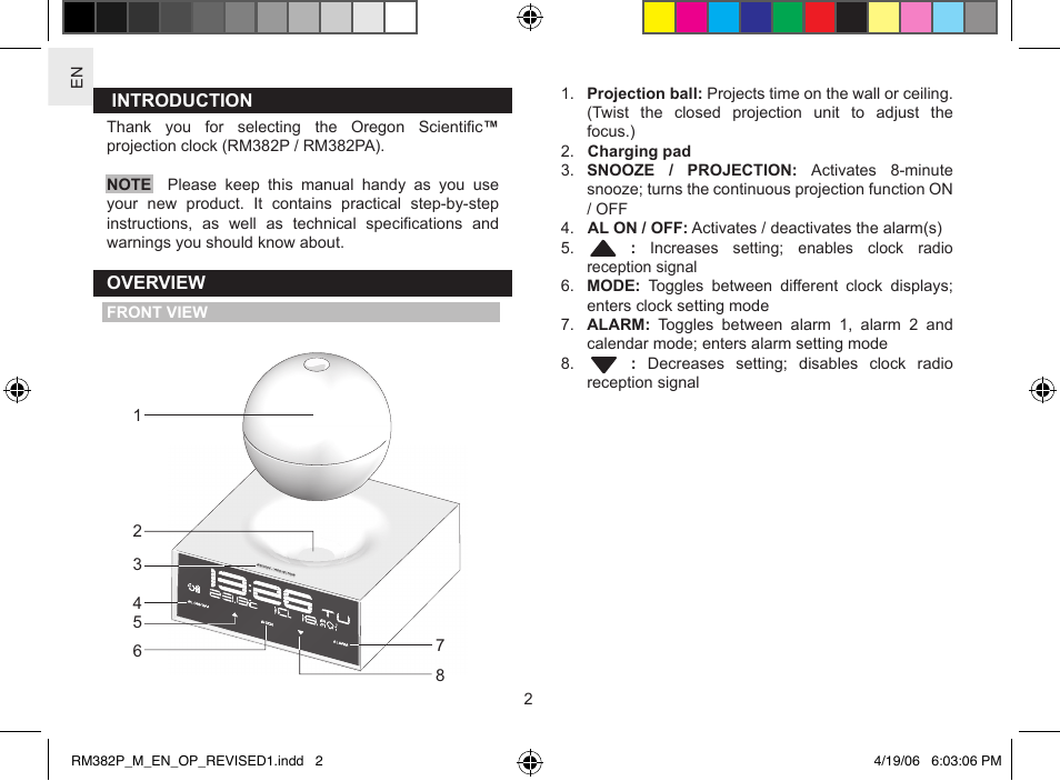 Oregon RM382P User Manual | Page 2 / 10