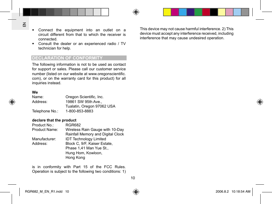 Oregon RGR682 User Manual | Page 10 / 12