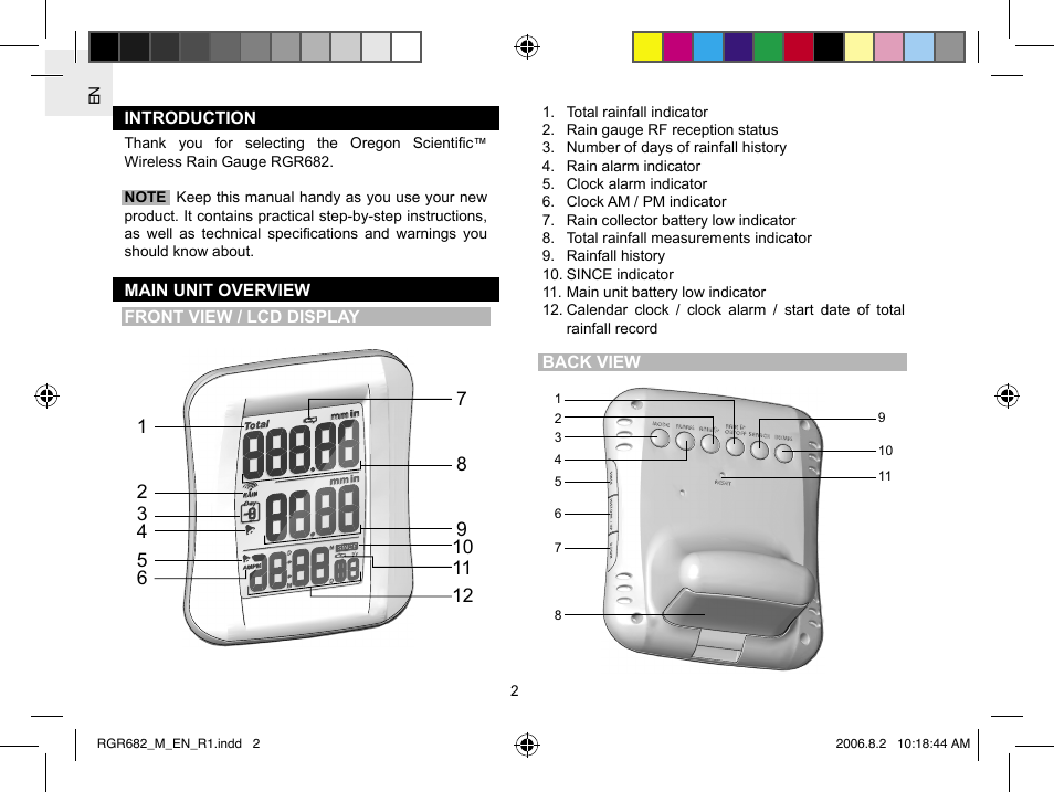 Oregon RGR682 User Manual | Page 2 / 12