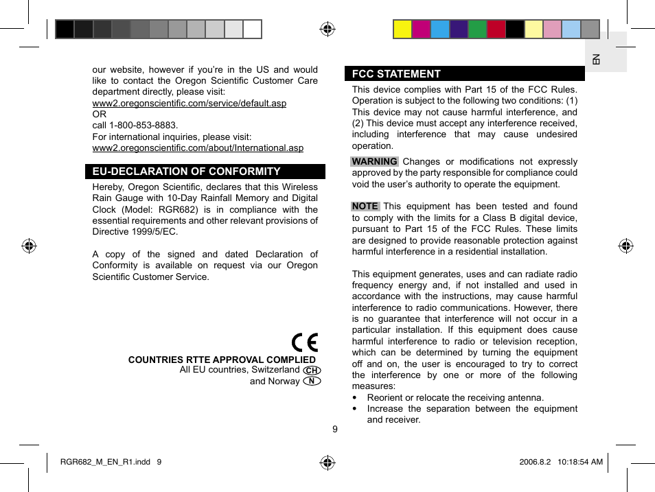 Oregon RGR682 User Manual | Page 9 / 12