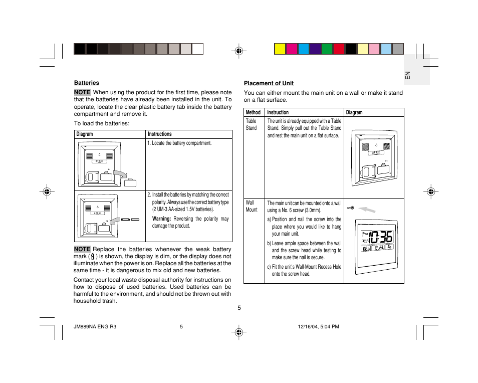 Oregon JM889NA User Manual | Page 6 / 16