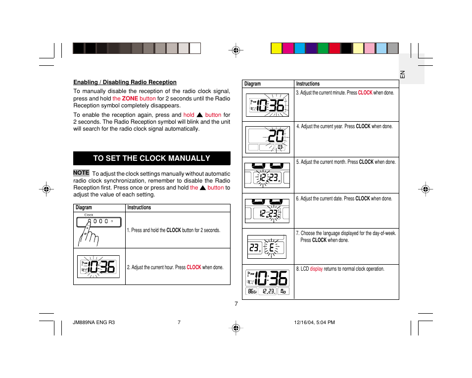 Oregon JM889NA User Manual | Page 8 / 16
