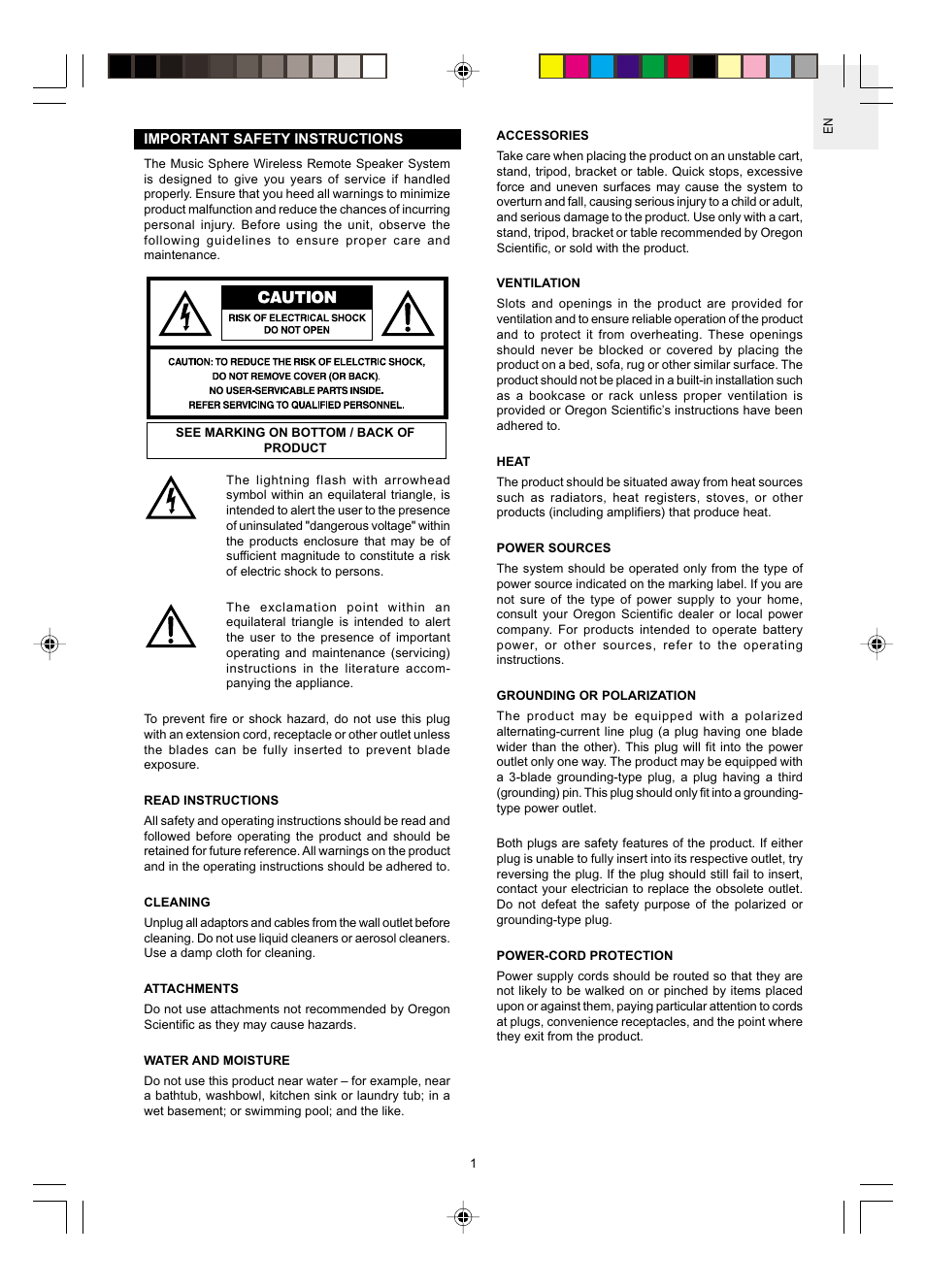 Oregon WRS368 User Manual | Page 2 / 14